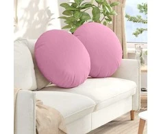 Sėdynių pagalvėlės 2 pcs Rožinė Ø60 x 21 cm audinys