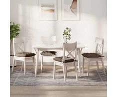 Sėdynių pagalvėlės 4 pcs Ruda 40 x 40 x 6 cm audinys