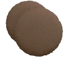 Sėdynių pagalvėlės 2 pcs Ruda Ø50 x 19 cm audinys