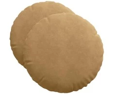 Sėdynių pagalvėlės 2 pcs Ruda Ø50 x 19 cm Aksomas