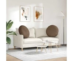 Sėdynių pagalvėlės 2 vnt. Audinys Ruda Ø60 x 21 cm