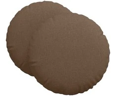 Sėdynių pagalvėlės 2 pcs Ruda Ø80 x 29 cm audinys