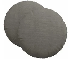 Sėdynių pagalvėlės 2 pcs Šviesiai pilka Ø 80 cm