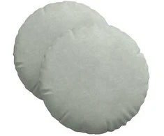 Sėdynių pagalvėlės 2 pcs Šviesiai pilka Ø 40 x 13 cm Aksomas