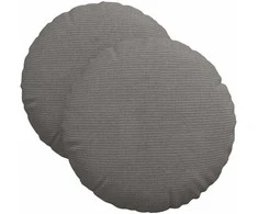Sėdynių pagalvėlės 2 pcs Šviesiai pilka Ø 40 cm
