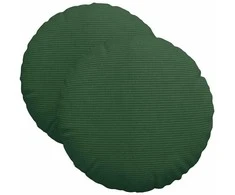 Sėdynių pagalvėlės 2 pcs Tamsiai žalia Ø 40 cm