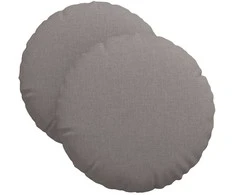 Sėdynių pagalvėlės 2 pcs Taupe Ø40 x 13 cm audinys