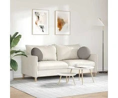Sėdynių pagalvėlės 2 vnt. Audinys Taupe Ø40 x 13 cm