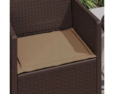 Sėdynių pagalvėlės 2 vnt. Poliesteris Taupe 47 x 36 x 2 cm
