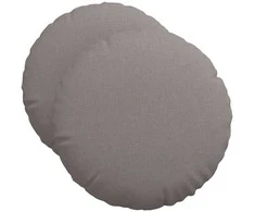 Sėdynių pagalvėlės 2 pcs Taupe Ø50 x 19 cm audinys