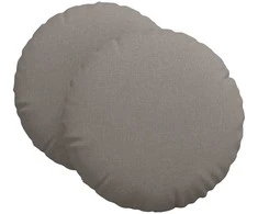 Sėdynių pagalvėlės 2 pcs Taupe Ø60 x 21 cm audinys