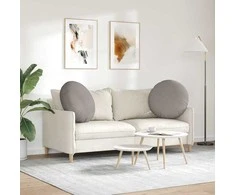 Sėdynių pagalvėlės 2 vnt. Audinys Taupe Ø60 x 21 cm
