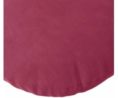 Sėdynių pagalvėlės 2 vnt. Aksomas Vyno raudona Ø50 x 19 cm