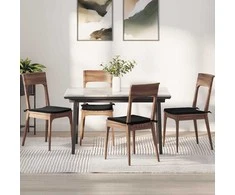 Sėdynių pagalvėlės 4 pcs Juoda 40 x 40 x 3 cm Aksomas