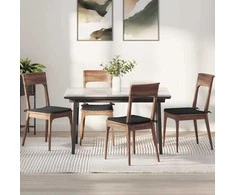 Sėdynių pagalvėlės 4 pcs Juoda 40 x 40 x 3 cm audinys