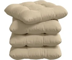 Sėdynių pagalvėlės 4 pcs Kreminė 40 x 40 cm