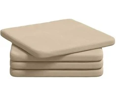 Sėdynių pagalvėlės 4 pcs Kreminė 40 x 40 x 3 cm