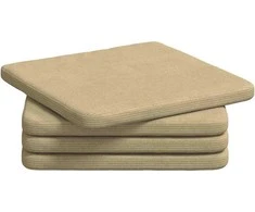 Sėdynių pagalvėlės 4 pcs Pilkai žalia 40 x 40 x 3 cm