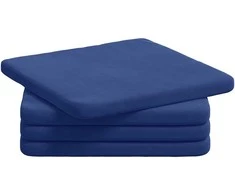 Sėdynių pagalvėlės 4 pcs Policijos mėlyna 40 x 40 x 3 cm