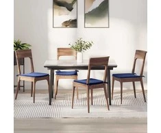 Sėdynių pagalvėlės 4 pcs Policijos mėlyna 40 x 40 x 3 cm