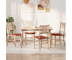 Sėdynių pagalvėlės 4 pcs Raudona oranžinė 40 x 40 x 3 cm