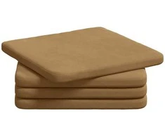 Sėdynių pagalvėlės 4 pcs Ruda 40 x 40 x 3 cm Aksomas