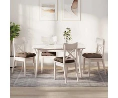 Sėdynių pagalvėlės 4 pcs Ruda 40 x 40 x 12 cm audinys