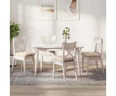 Sėdynių pagalvėlės 4 pcs Smėlio 40 x 40 cm Mikropluošto audinys