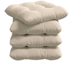 Sėdynių pagalvėlės 4 pcs Smėlio 45 x 45 cm Mikropluošto audinys