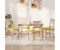 Sėdynių pagalvėlės 4 pcs Šviesi geltona 40 x 40 x 3 cm audinys