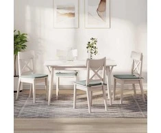 Sėdynių pagalvėlės 4 pcs Šviesiai pilka 40 x 40 x 3 cm Aksomas
