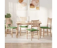 Sėdynių pagalvėlės 4 pcs Šviesiai žalia 40 x 40 x 3 cm Aksomas