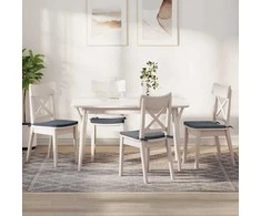 Sėdynių pagalvėlės 4 pcs Tamsiai pilka 40 x 40 x 3 cm Aksomas