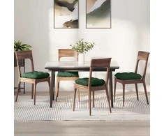 Sėdynių pagalvėlės 4 pcs Tamsiai žalia 45 x 45 cm