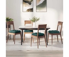 Sėdynių pagalvėlės 4 pcs Tamsiai žalia 45 x 45 x 12 cm audinys