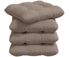 Sėdynių pagalvėlės 4 pcs Taupe 40 x 40 cm Mikropluošto audinys