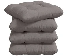 Sėdynių pagalvėlės 4 pcs Taupe 40 x 40 x 12 cm audinys