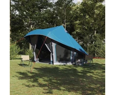 Tipi palapinė su stogu Mėlyna 508 x 470 x 300 cm tafta