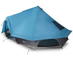 Tipi palapinė su stogu Mėlyna 680 x 430 x 270 cm tafta