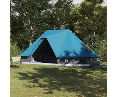 Tipi palapinė su stogu Mėlyna 680 x 430 x 270 cm tafta