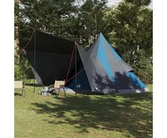 Tipi palapinė su stogu Mėlyna 510 x 690 x 330 cm tafta