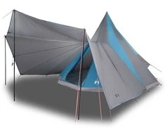 Tipi palapinė su stogu Mėlyna 510 x 690 x 330 cm tafta