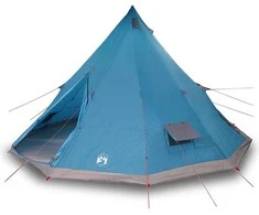 Tipi palapinė su stogu Mėlyna 560 x 560 x 300 cm tafta