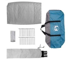 Tipi palapinė su stogu Mėlyna 560 x 560 x 300 cm tafta