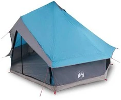 Tipi palapinė su stogu Mėlyna 400 x 346 x 250 cm tafta