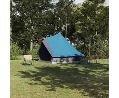 Tipi palapinė su stogu Mėlyna 400 x 346 x 250 cm tafta