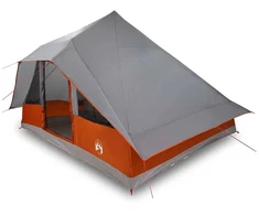 Tipi palapinė Pilka ir oranžinė 364 x 281 x 257 cm tafta