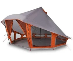 Tipi palapinė Pilka ir oranžinė 508 x 470 x 300 cm tafta
