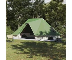 Tipi palapinė su stogu Žalia 680 x 430 x 270 cm tafta