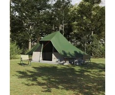 Tipi palapinė su stogu Žalia 364 x 281 x 257 cm tafta